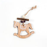 1PC 2Types Printed Wooden Christmas Crafts