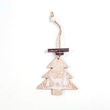1PC 2Types Printed Wooden Christmas Crafts