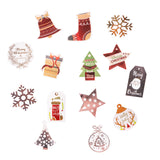 12PCS/Set Merry Christmas DIY Kraft Paper Card