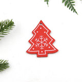 12PCS/Lot  Christmas Tree/Heart/Star Wooden Pendants Ornaments