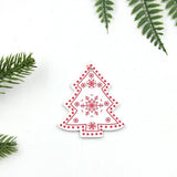 12PCS/Lot  Christmas Tree/Heart/Star Wooden Pendants Ornaments