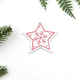 12PCS/Lot  Christmas Tree/Heart/Star Wooden Pendants Ornaments