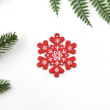 12PCS/Lot  Christmas Tree/Heart/Star Wooden Pendants Ornaments