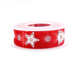 10yard/lot 2.5CM Beautiful Christmas Series Printed Ribbon