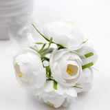 6Pcs Artificial Fake Rose Scrapbooking Flowers Bouquet