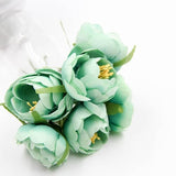 6Pcs Artificial Fake Rose Scrapbooking Flowers Bouquet