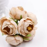 6Pcs Artificial Fake Rose Scrapbooking Flowers Bouquet