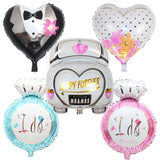 5pcs Wedding Set Foil Balloons