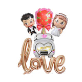 5pcs Wedding Set Foil Balloons