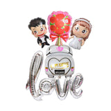5pcs Wedding Set Foil Balloons