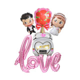 5pcs Wedding Set Foil Balloons
