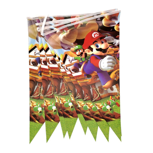 1set/lot Super Mario Theme Hanging Banner