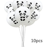 Panda Balloons and Banner One Year Old