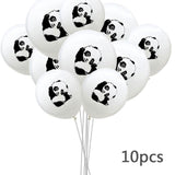 Panda Balloons and Banner One Year Old