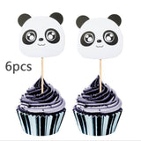 Panda Balloons and Banner One Year Old
