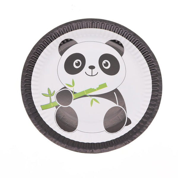 10pcs/lot Plates Panda Disposable Tableware