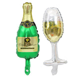 1pc Large Wine Bottle and Wine Glass Mini Balloons