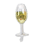 1pc Large Wine Bottle and Wine Glass Mini Balloons