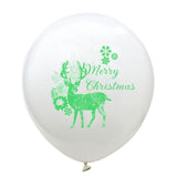 10pcs Merry Chirstmas Letter Latex Balloons