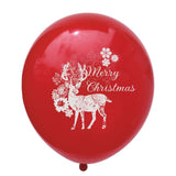 10pcs Merry Chirstmas Letter Latex Balloons