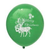 10pcs Merry Chirstmas Letter Latex Balloons