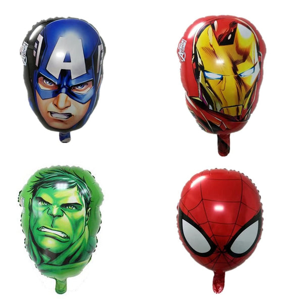 1pc Cartoon Captain Iron Man Hulk Spiderman Balloons