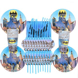Batman  80pcs/set Birthday Disposable Tableware Supplies