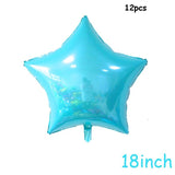 6pcs Mermaid 32inch Number Balloons