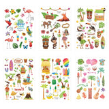 Hawaiian Beach Party Water Proof Tattoo Stickers
