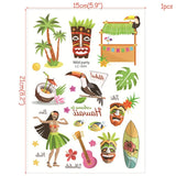 Hawaiian Beach Party Water Proof Tattoo Stickers