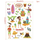 Hawaiian Beach Party Water Proof Tattoo Stickers