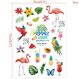 Hawaiian Beach Party Water Proof Tattoo Stickers