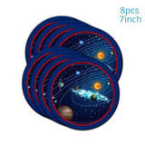 Solar System Galaxy Party Decor Disposable Tableware Kits