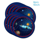 Solar System Galaxy Party Decor Disposable Tableware Kits