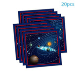 Solar System Galaxy Party Decor Disposable Tableware Kits