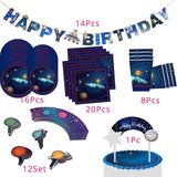 Solar System Galaxy Party Decor Disposable Tableware Kits