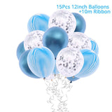 15Pcs Colorful Confetti  Balloons  12inch