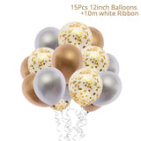 15Pcs Colorful Confetti  Balloons  12inch