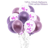 15Pcs Colorful Confetti  Balloons  12inch