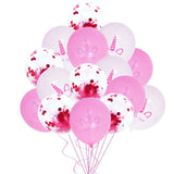 15Pcs Colorful Confetti  Balloons  12inch