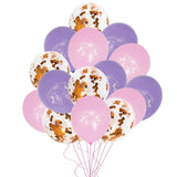 15Pcs Colorful Confetti  Balloons  12inch