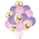 15Pcs Colorful Confetti  Balloons  12inch