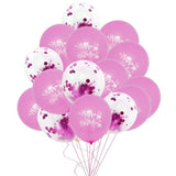 15Pcs Colorful Confetti  Balloons  12inch