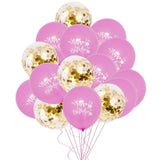 15Pcs Colorful Confetti  Balloons  12inch