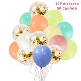 15Pcs Colorful Confetti  Balloons  12inch