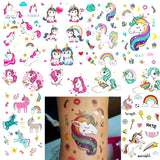 Cartoon Unicorn Tattoos Waterproof