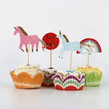 6pcs/lot Cartoon Unicorn Theme Party Paper Hats