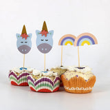 6pcs/lot Cartoon Unicorn Theme Party Paper Hats