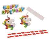 6pcs/lot Cartoon Unicorn Theme Party Paper Hats