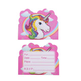 6pcs/lot Cartoon Unicorn Theme Party Paper Hats